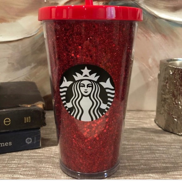 Starbucks Red Glitter Tumbler - Picture 1 of 3